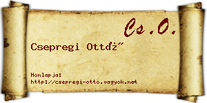 Csepregi Ottó névjegykártya