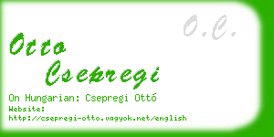 otto csepregi business card