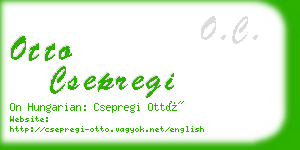 otto csepregi business card